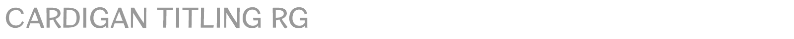 Cardigan Titling font preview